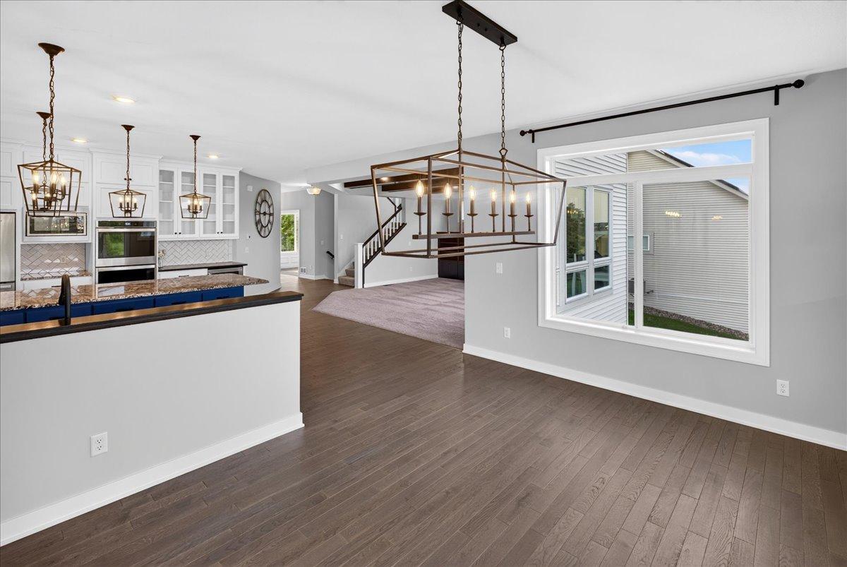 Notice the gorgeous wood floors
