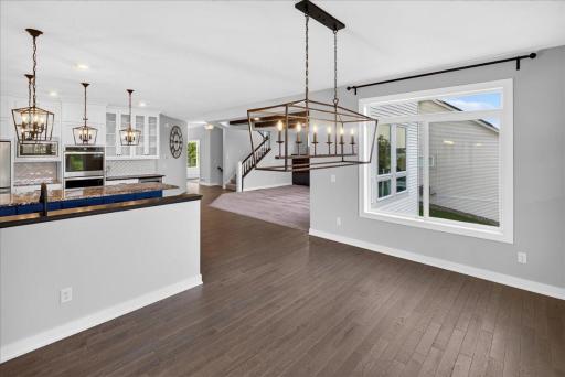 Notice the gorgeous wood floors