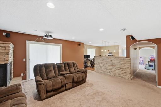 Finished walkout lower level expands the home's living and entertaining options.