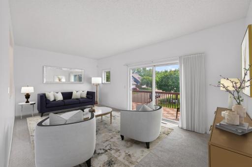 Virtually Staged Living Room