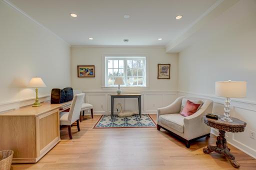 This versatile lower-level space features beautiful built-in cabinetryâperfect as a fourth bedroom, craft room, or customized to fit your lifestyle