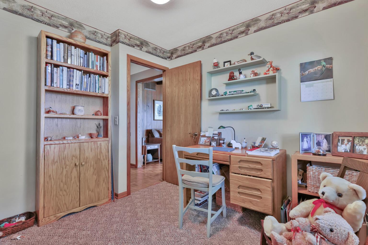 Another view of the 3rd bedroom/office.