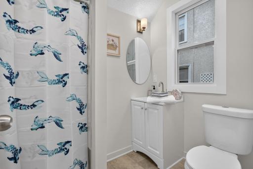 Main Floor Unit - 3/4 Bathroom, new tile shower!