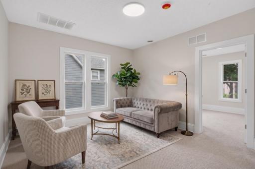 Upper Level Unit - Living Room - Virtually Staged