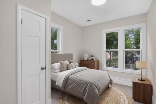 Upper Level Unit - Bedroom #1 - Virtually Staged