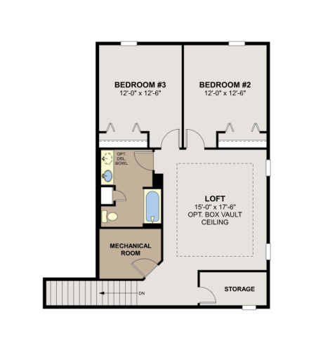 Upstairs, you'll find two additional bedrooms, both very spacious, a full bathroom, HUGE loft area perfect as a second hangout area, AND a finished storage room!