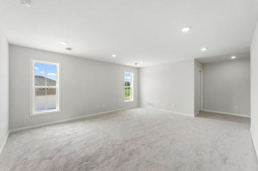 Another view of the loft - plenty of room for a large sectional!