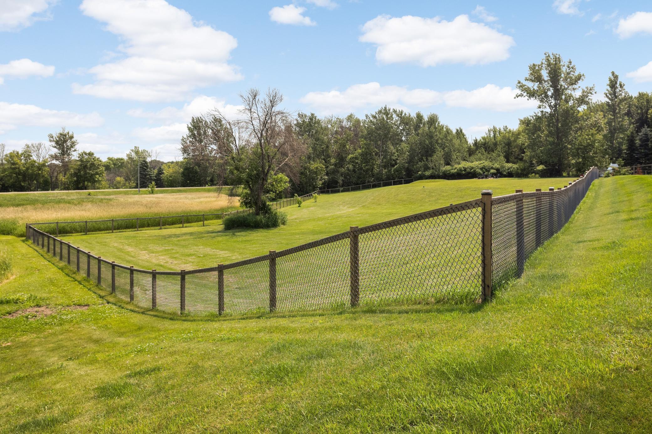 Almost 2 acres are fenced