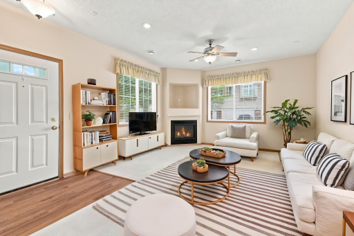 This Photo is Virtually Staged - Living Room