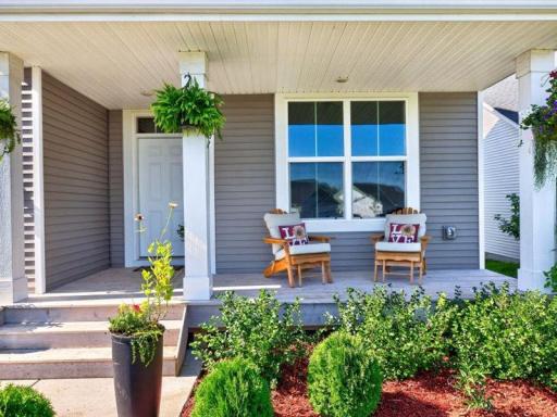 Welcoming front porch