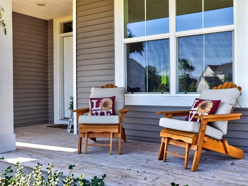 Sip your morning coffee on the front porch