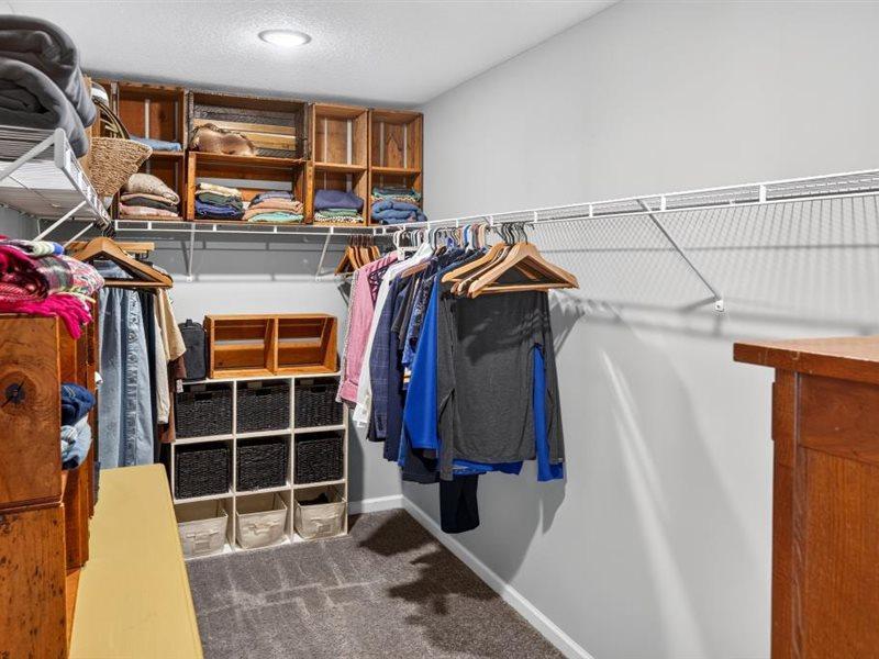 Nice walk-in closet approximatley 13x6