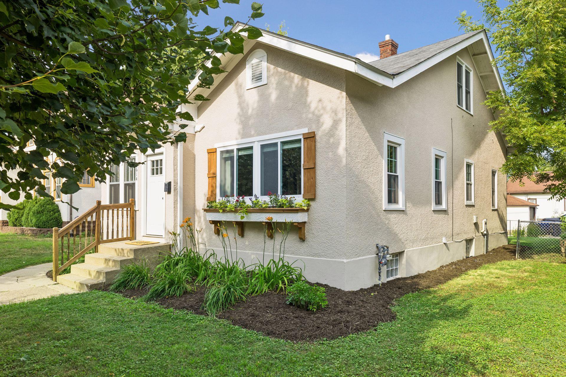 New exterior paint and landscaping