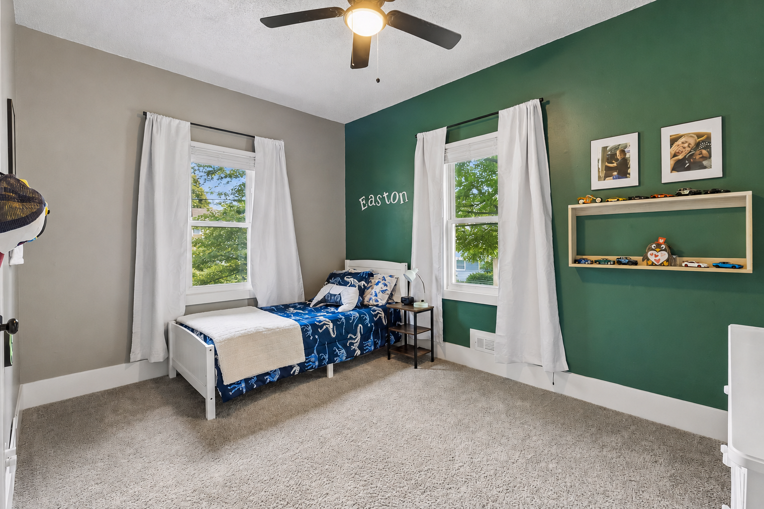 Main level bedroom with tons of natural light
