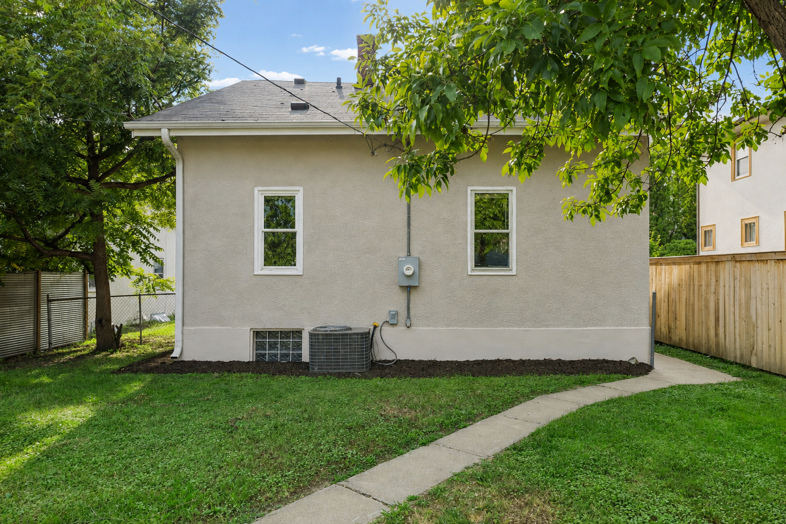 New exterior paint and landscaping