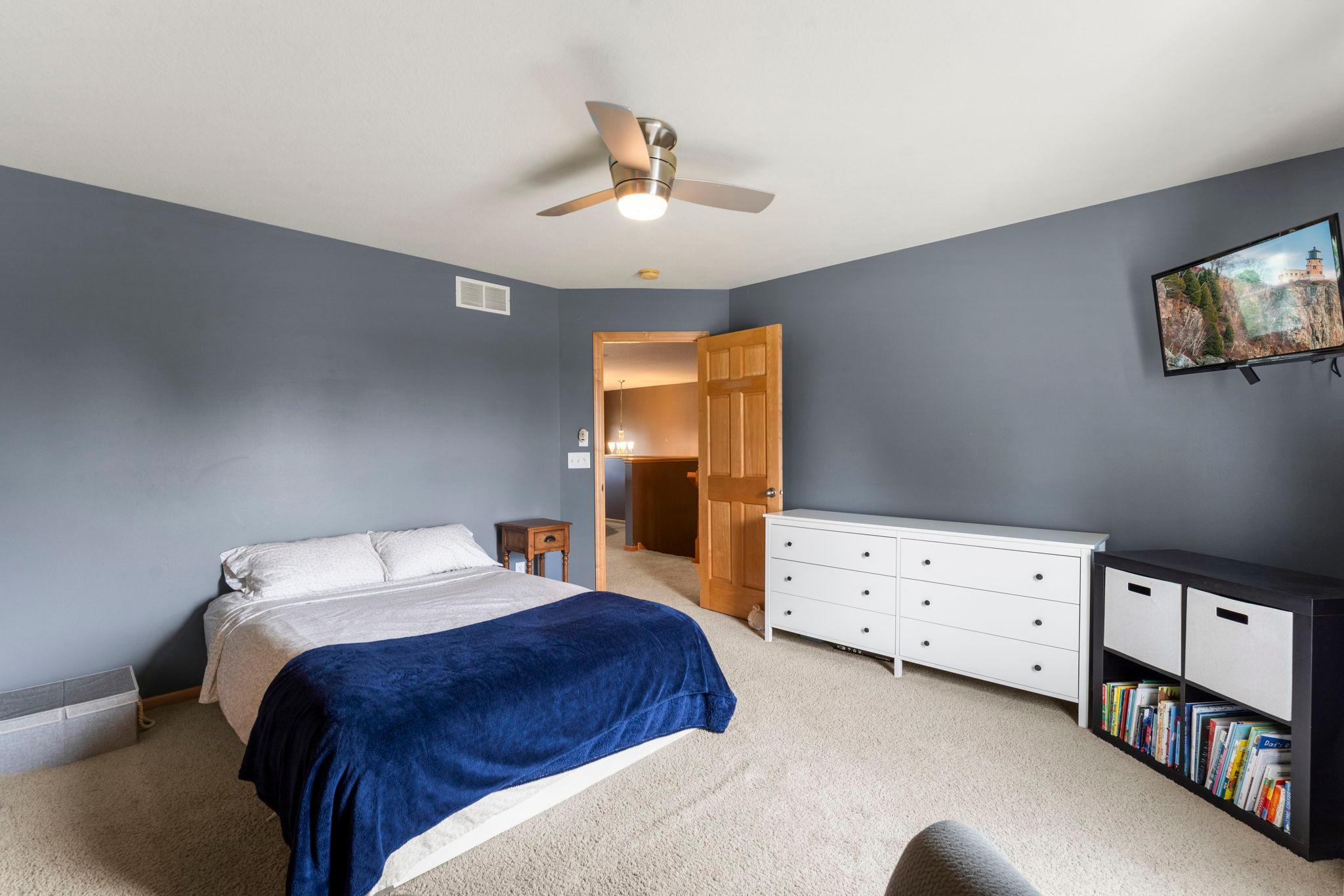 Another view of the second bedroom on the upper level.