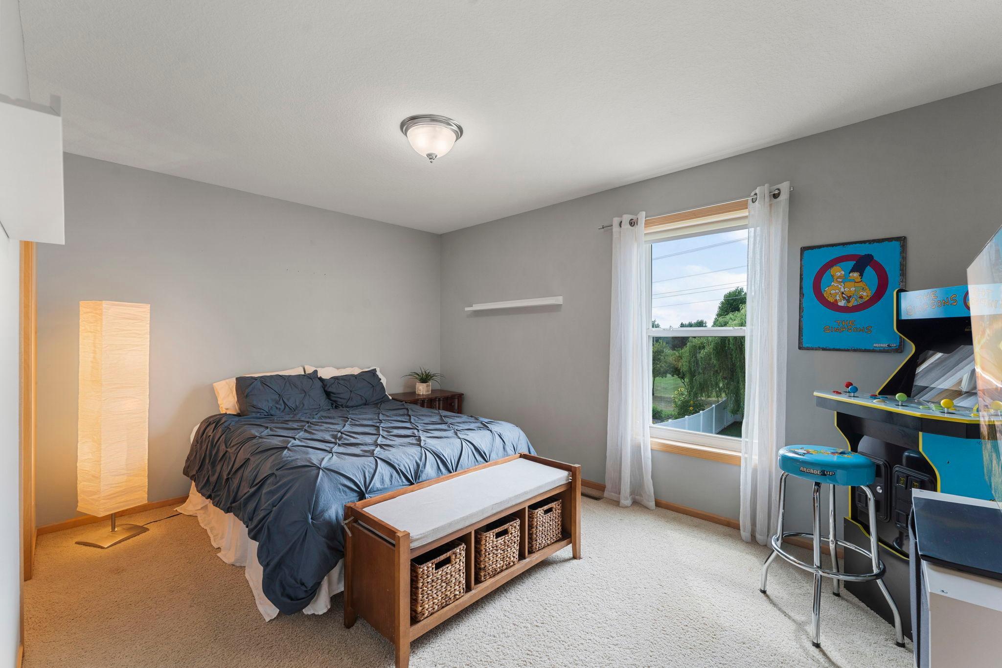 Bedroom three on the upper level.