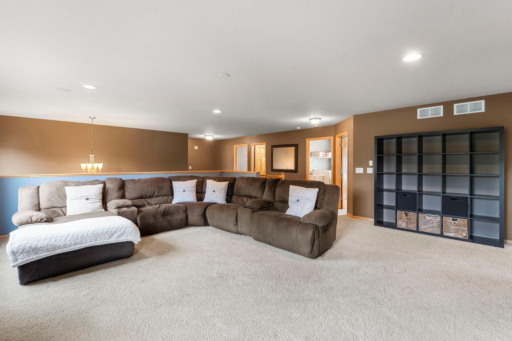 Another angle of the spacious loft space.