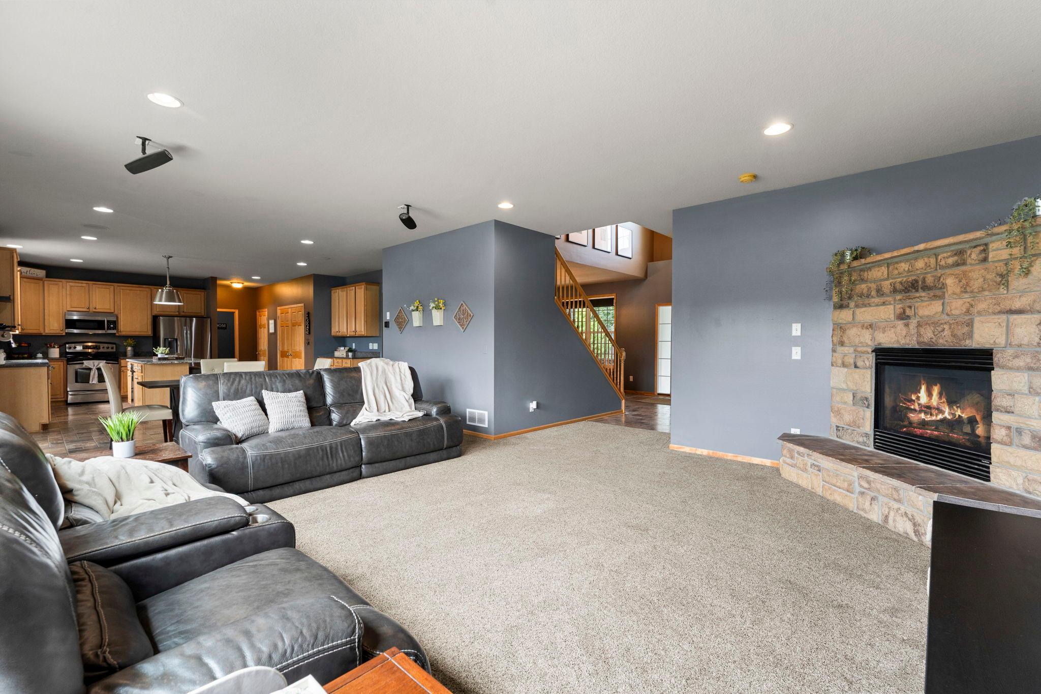 A different view of the main level living room.