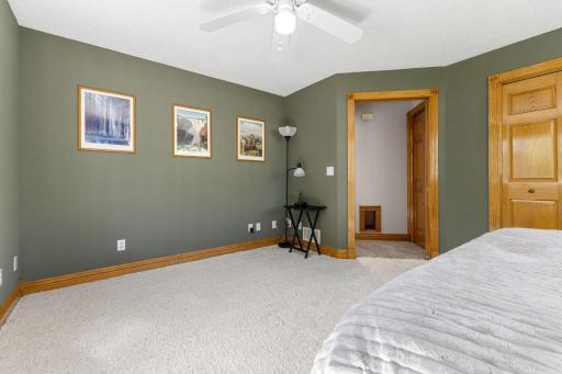 Generously sized offering flexible space for furniture, a desk or additional storage.