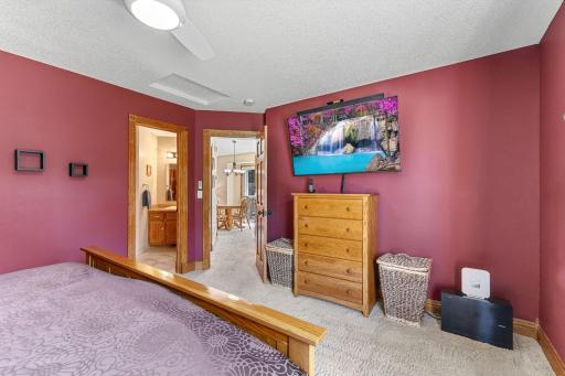 Offering convenient access to the walk-through bathroom.