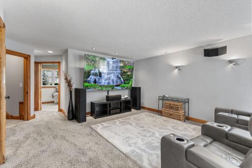 Lower level family room offering additional space for relaxing and entertaining.