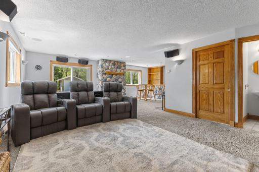 Lookout windows ensure this lower level is bright and inviting.