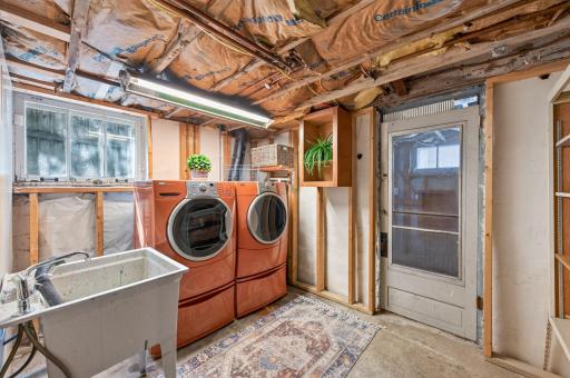 Laundry in the basement - A cute bump out area complete with a window for natural light to get your laundry done!