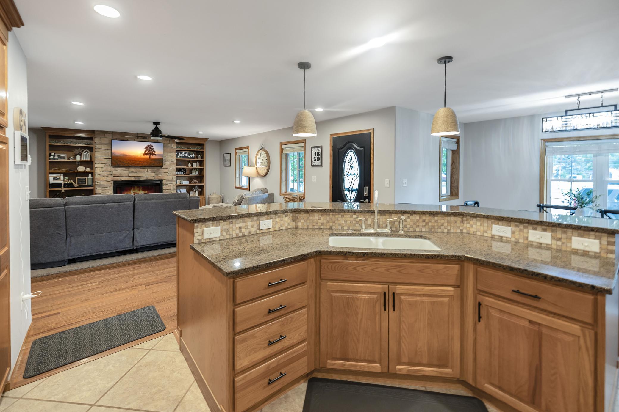Open concept keeps everyone together