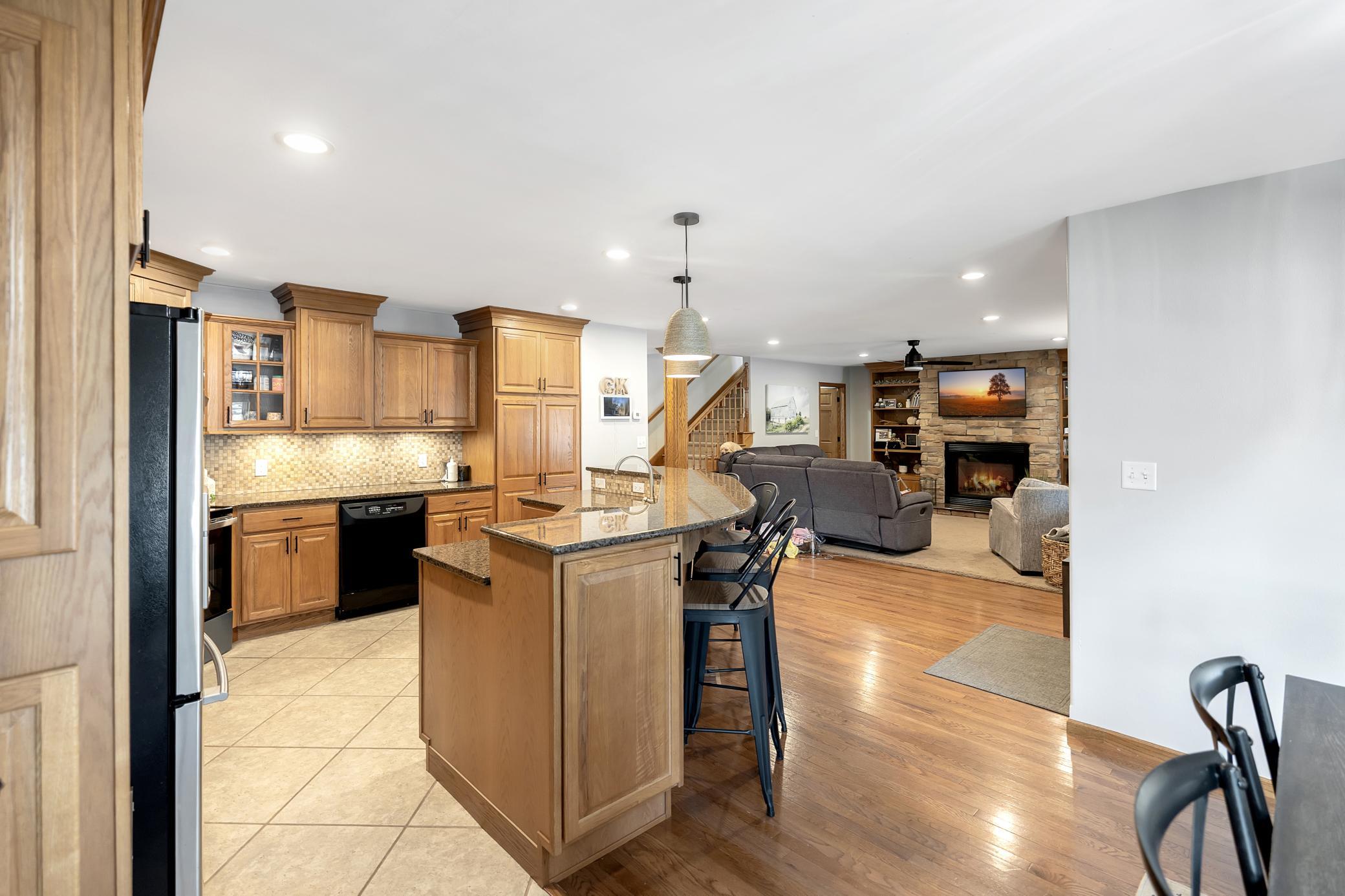 Your tiered island is a perfect way to entertain