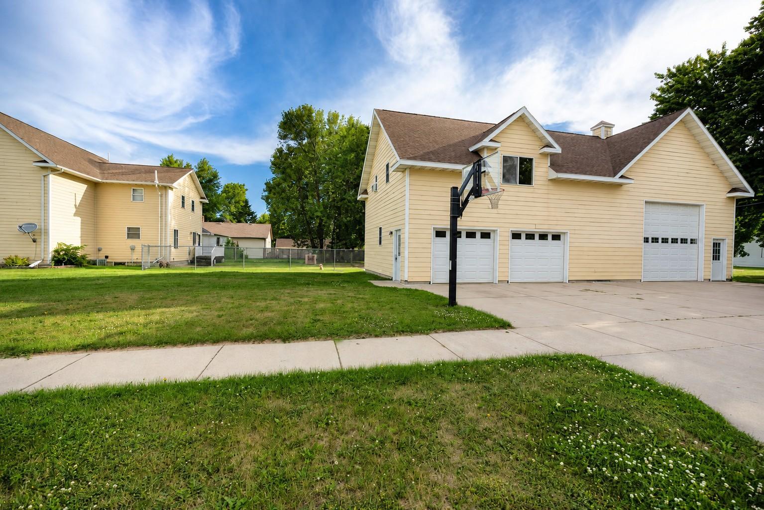 Detached oversized garage with loft