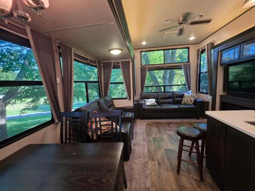 Space abounds in this Grand Lodge 42 foot Destination RV