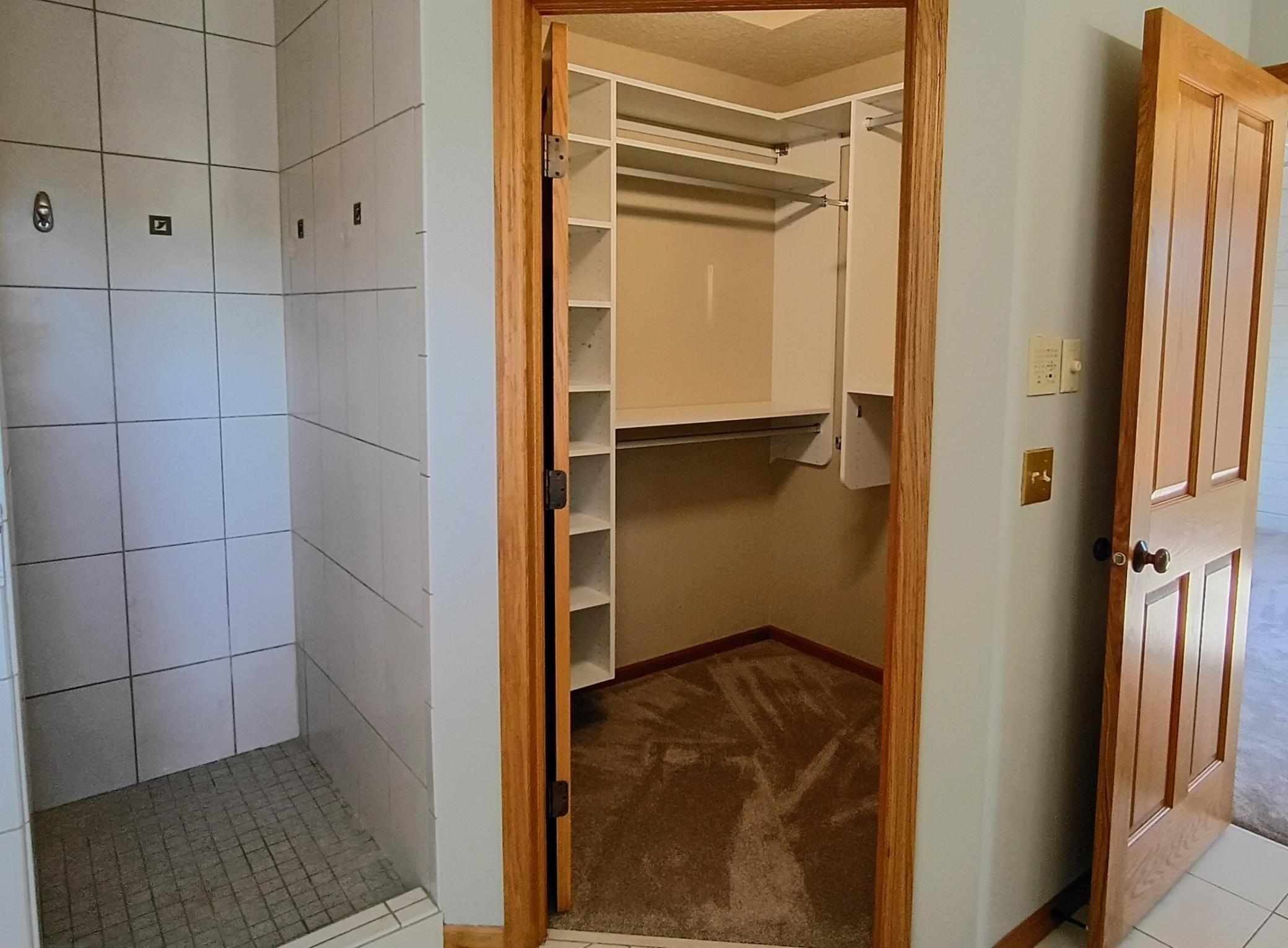 Walk in Closet with California Closets