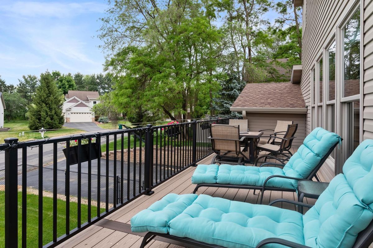 Newer south facing maintenance free deck