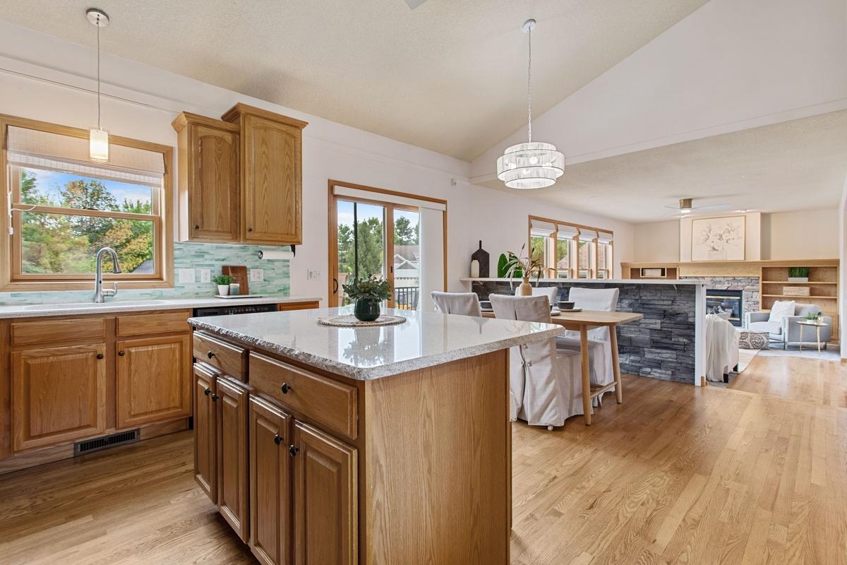 Open concept on the main level