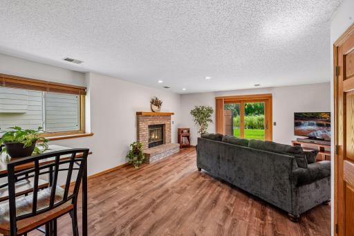 Lower 3rd level that walks out to the backyard hot tub and deck area steps