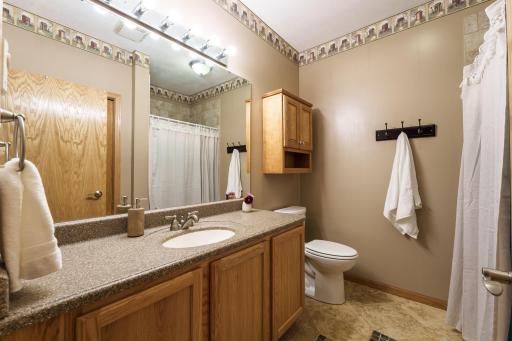 3/4 bathroom on the lower level with in floor heat!