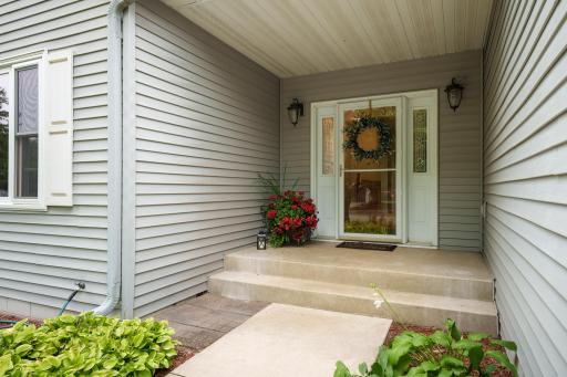A covered front porch to keep your Amazon packages dry!