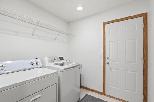 Main Floor Laundry with separate entrance from the garage