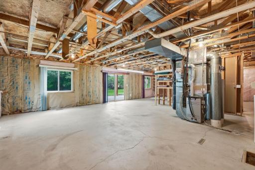 Lower-level walk-out to your patio and privacy