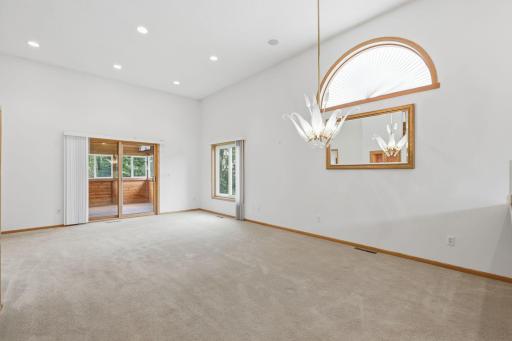 Main living room area w/access to 3-season porch