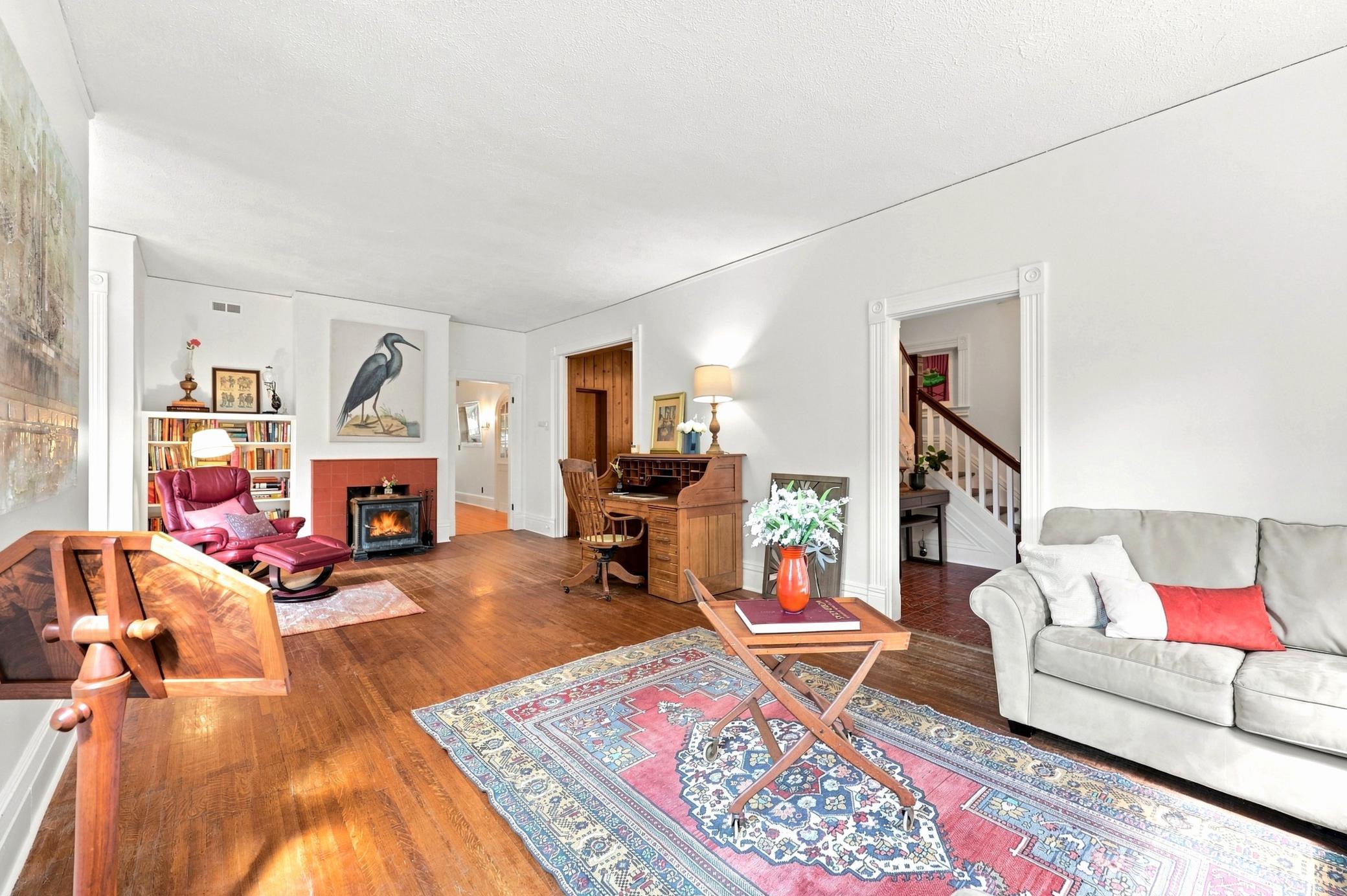 Massive Living Room-Fireplace View