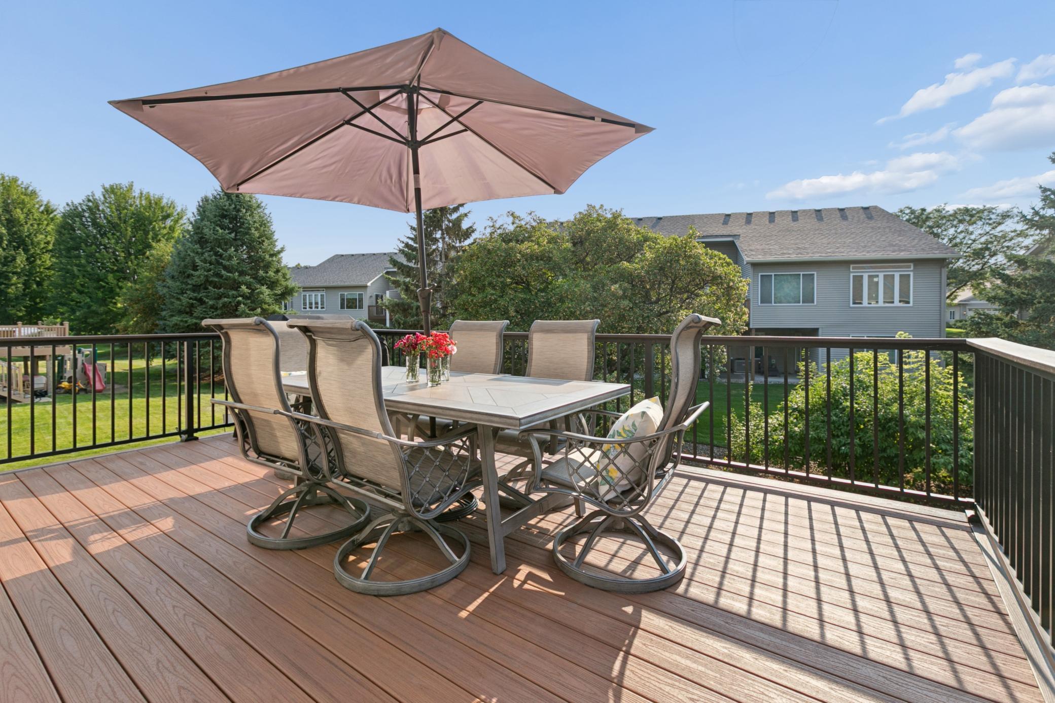 Lots of mature trees provide privacy from neighboring homes.