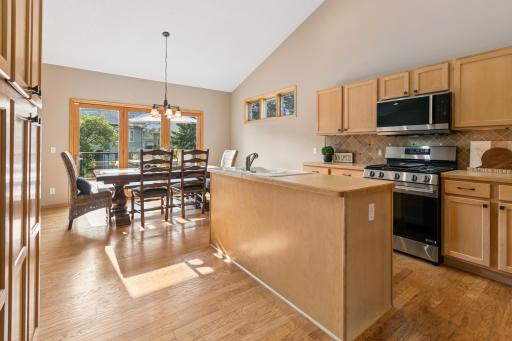 Not only does this kitchen boast the built-in pantry to the left...