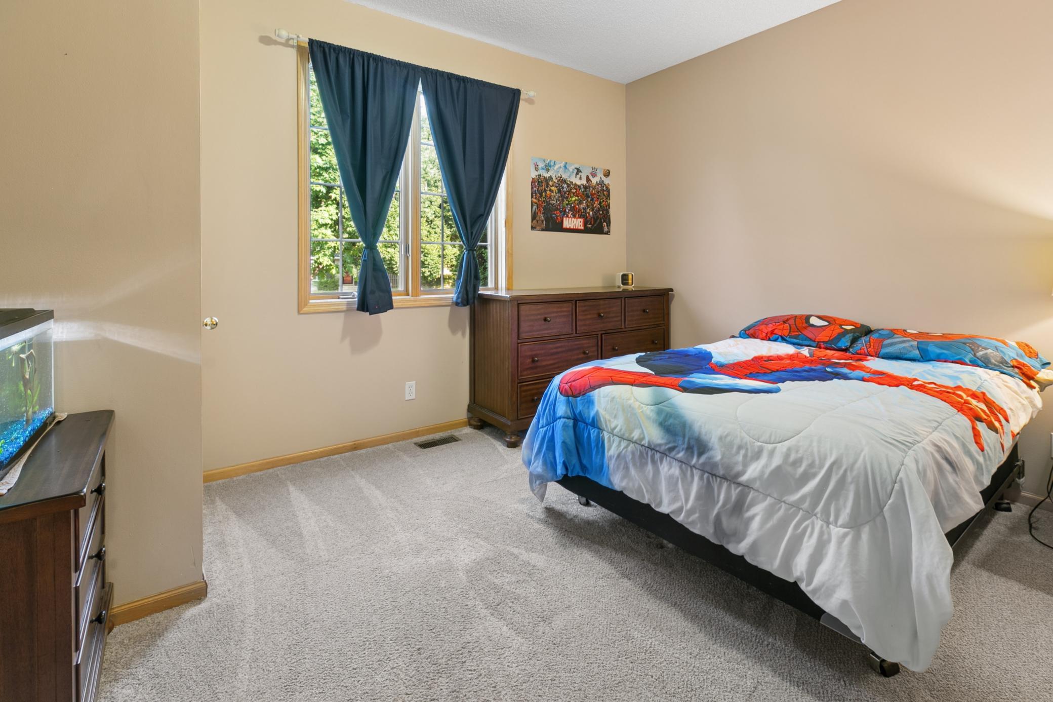 Second, main-floor bedroom w/fresh paint.