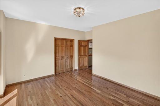 Large closet space and beautiful hardwood floors.