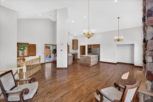 View from the deck off your open main floor living spaces.