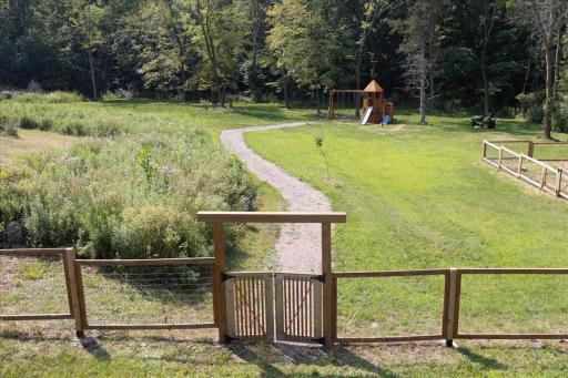View towards the woods. So much amazing space to enjoy.