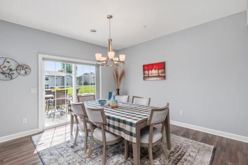 The informal dining area can easily seat six people or more during the holidays!