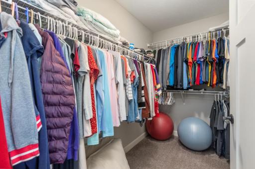 Large walk in closet. Plenty of room for clothing and other items.